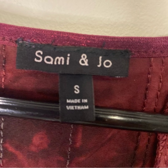 Sami & Jo Whimsigoth Purple Red Sparkly Dress Small Fairy Burnout Y2K Grunge - Picture 6 of 10